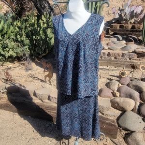 AK Plus Skirt & Blouse Set Volup